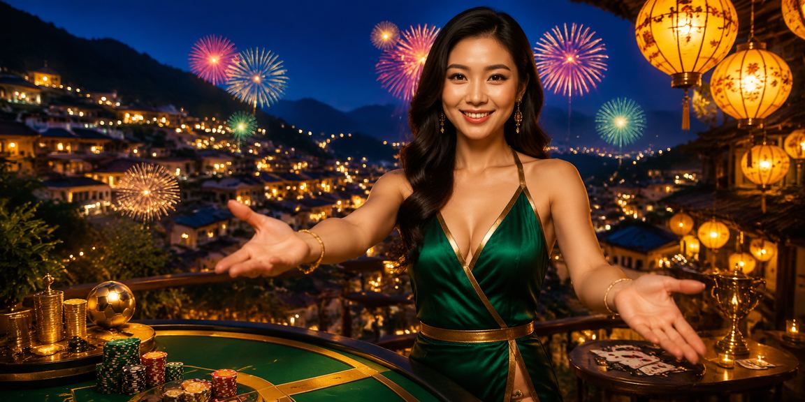 Trò chơi bài dưới ánh đèn lồng Hội An - không khí casino đêm huyền ảo